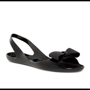 Kate Spade Black Jelly Sandals, Slingback Odessa Style, Size 10